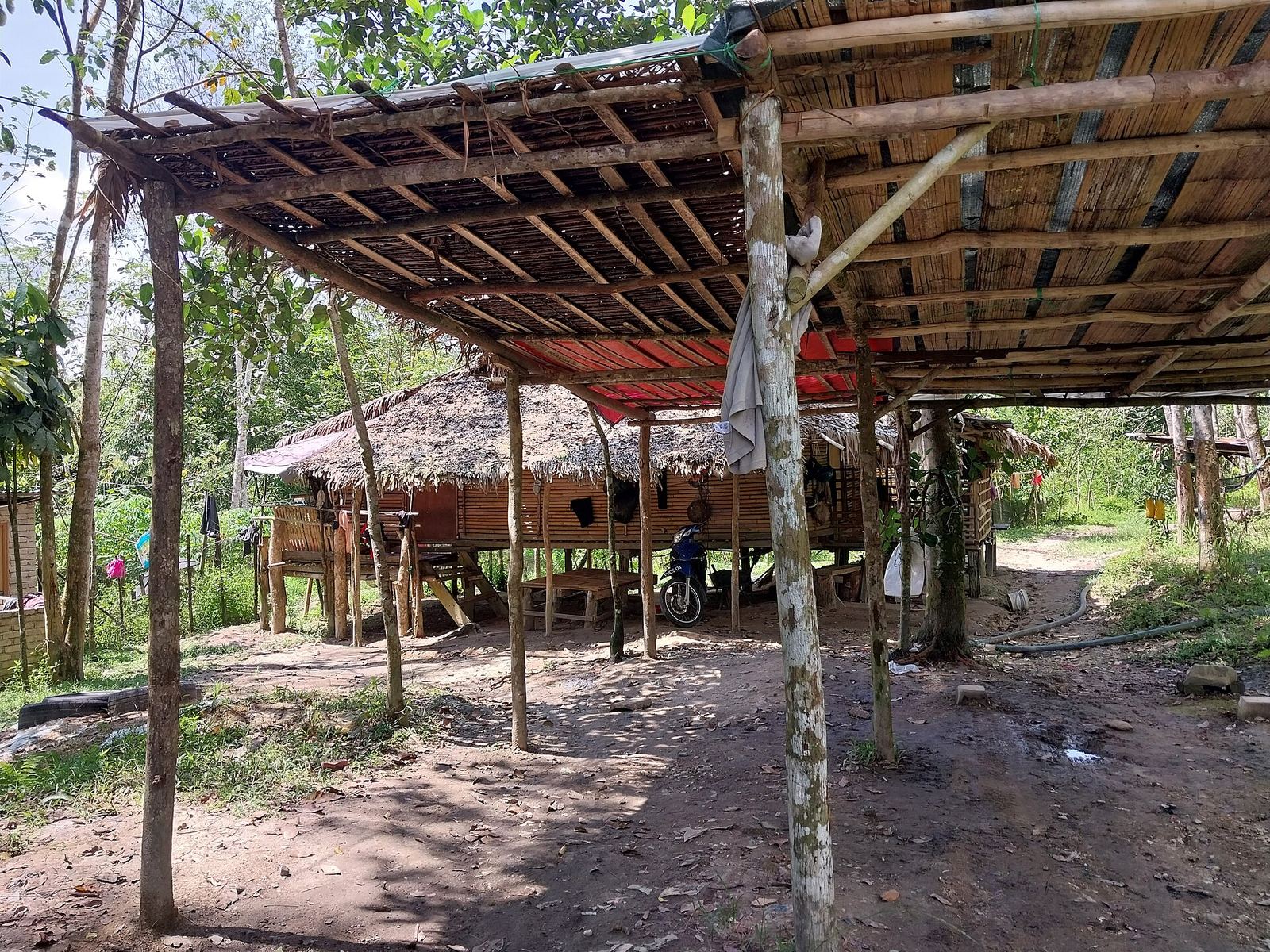 A traditional Mendriq house in Kampung Kuala Lah, Gua Musang, Kelantan